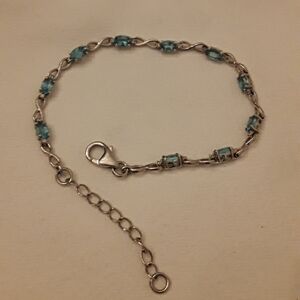 D'Joy 925 silver and Topaz bracelet